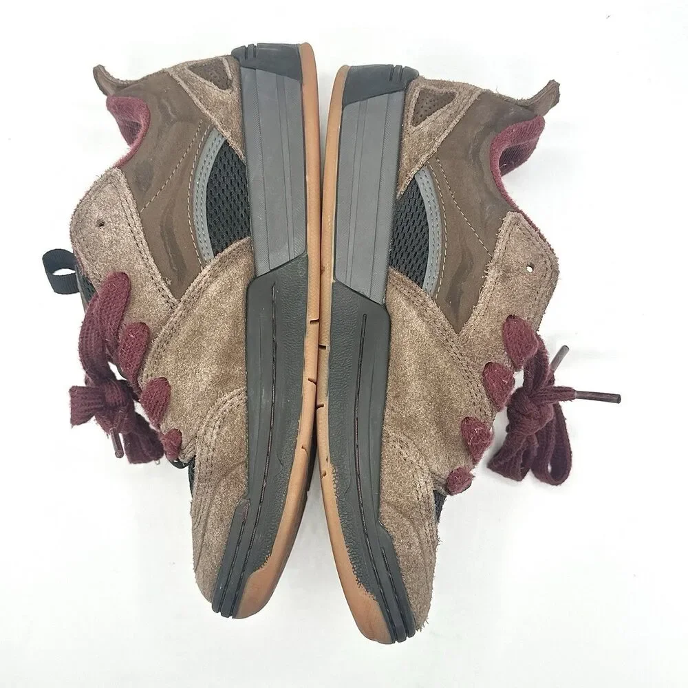 Vans Skate Mixxa Brown Black Suede Chunky Shoes Mens Size 7 Sneakers